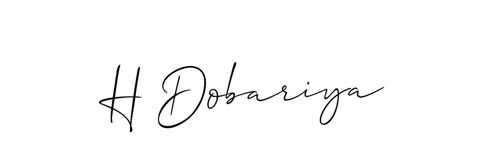 Check out images of Autograph of H Dobariya name. Actor H Dobariya Signature Style. Allison_Script is a professional sign style online. H Dobariya signature style 2 images and pictures png