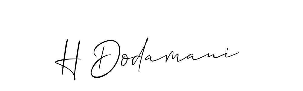 H Dodamani stylish signature style. Best Handwritten Sign (Allison_Script) for my name. Handwritten Signature Collection Ideas for my name H Dodamani. H Dodamani signature style 2 images and pictures png