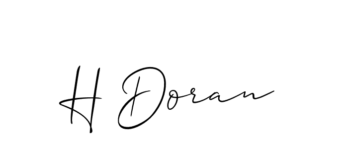 How to make H Doran signature? Allison_Script is a professional autograph style. Create handwritten signature for H Doran name. H Doran signature style 2 images and pictures png