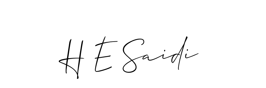 Once you've used our free online signature maker to create your best signature Allison_Script style, it's time to enjoy all of the benefits that H E Saidi name signing documents. H E Saidi signature style 2 images and pictures png