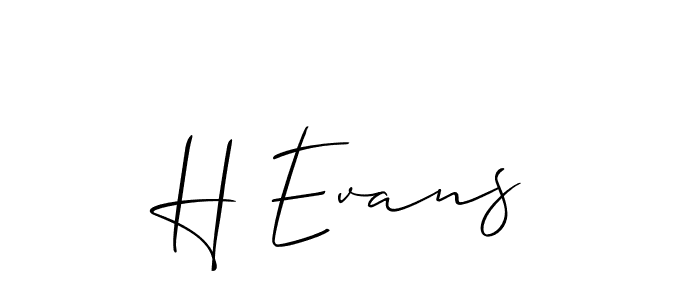 Allison_Script is a professional signature style that is perfect for those who want to add a touch of class to their signature. It is also a great choice for those who want to make their signature more unique. Get H Evans name to fancy signature for free. H Evans signature style 2 images and pictures png
