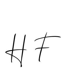 Make a beautiful signature design for name H F. Use this online signature maker to create a handwritten signature for free. H F signature style 2 images and pictures png