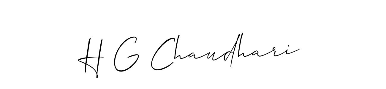 Make a short H G Chaudhari signature style. Manage your documents anywhere anytime using Allison_Script. Create and add eSignatures, submit forms, share and send files easily. H G Chaudhari signature style 2 images and pictures png