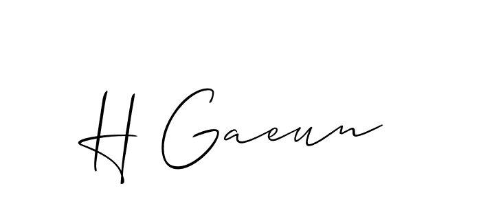 Once you've used our free online signature maker to create your best signature Allison_Script style, it's time to enjoy all of the benefits that H Gaeun name signing documents. H Gaeun signature style 2 images and pictures png