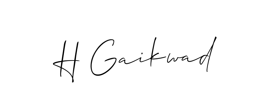 How to Draw H Gaikwad signature style? Allison_Script is a latest design signature styles for name H Gaikwad. H Gaikwad signature style 2 images and pictures png