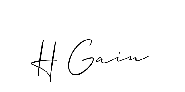 Make a beautiful signature design for name H Gain. Use this online signature maker to create a handwritten signature for free. H Gain signature style 2 images and pictures png