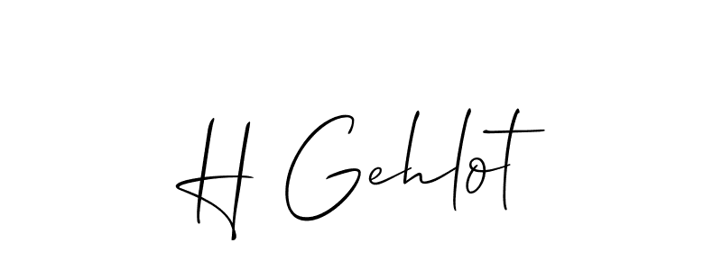 Make a short H Gehlot signature style. Manage your documents anywhere anytime using Allison_Script. Create and add eSignatures, submit forms, share and send files easily. H Gehlot signature style 2 images and pictures png