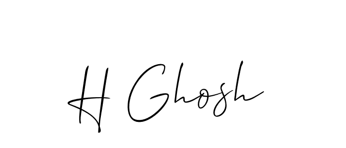 It looks lik you need a new signature style for name H Ghosh. Design unique handwritten (Allison_Script) signature with our free signature maker in just a few clicks. H Ghosh signature style 2 images and pictures png