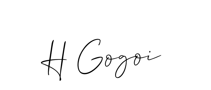 How to Draw H Gogoi signature style? Allison_Script is a latest design signature styles for name H Gogoi. H Gogoi signature style 2 images and pictures png