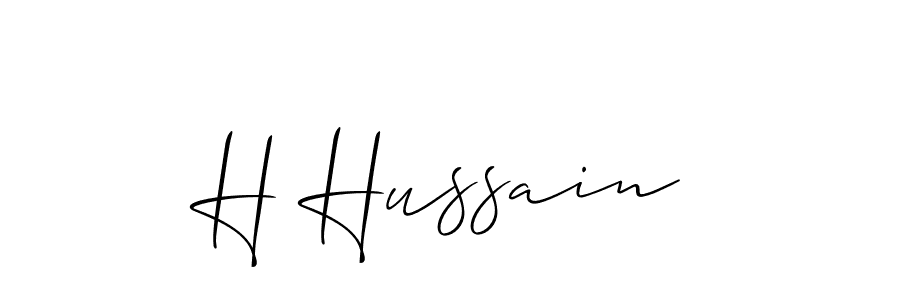 Make a beautiful signature design for name H Hussain. Use this online signature maker to create a handwritten signature for free. H Hussain signature style 2 images and pictures png