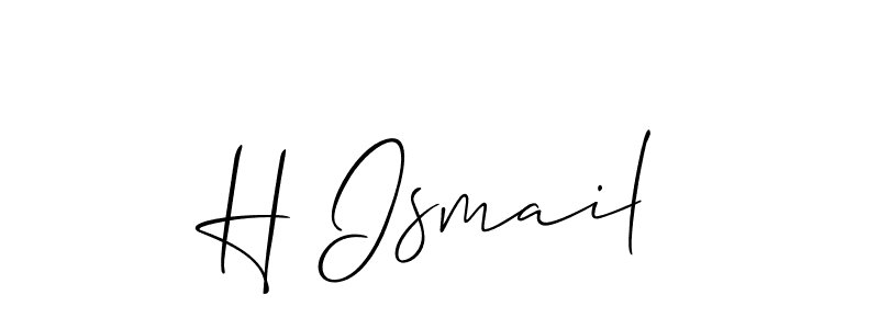 This is the best signature style for the H Ismail name. Also you like these signature font (Allison_Script). Mix name signature. H Ismail signature style 2 images and pictures png