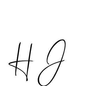 How to make H J signature? Allison_Script is a professional autograph style. Create handwritten signature for H J name. H J signature style 2 images and pictures png