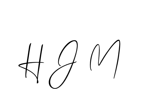 It looks lik you need a new signature style for name H J M. Design unique handwritten (Allison_Script) signature with our free signature maker in just a few clicks. H J M signature style 2 images and pictures png