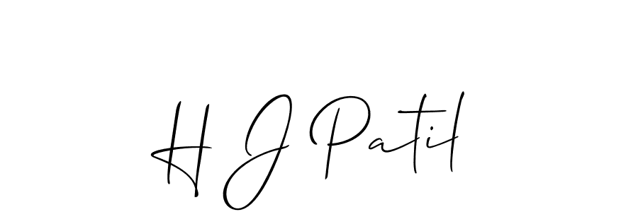 It looks lik you need a new signature style for name H J Patil. Design unique handwritten (Allison_Script) signature with our free signature maker in just a few clicks. H J Patil signature style 2 images and pictures png