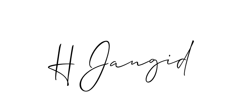 Here are the top 10 professional signature styles for the name H Jangid. These are the best autograph styles you can use for your name. H Jangid signature style 2 images and pictures png
