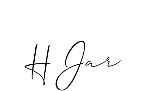 You should practise on your own different ways (Allison_Script) to write your name (H Jar) in signature. don't let someone else do it for you. H Jar signature style 2 images and pictures png