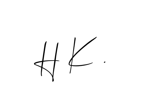 How to make H K . signature? Allison_Script is a professional autograph style. Create handwritten signature for H K . name. H K . signature style 2 images and pictures png
