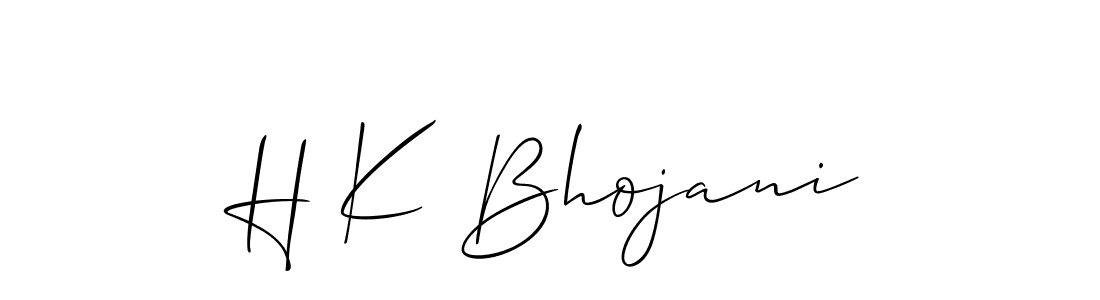 This is the best signature style for the H K Bhojani name. Also you like these signature font (Allison_Script). Mix name signature. H K Bhojani signature style 2 images and pictures png