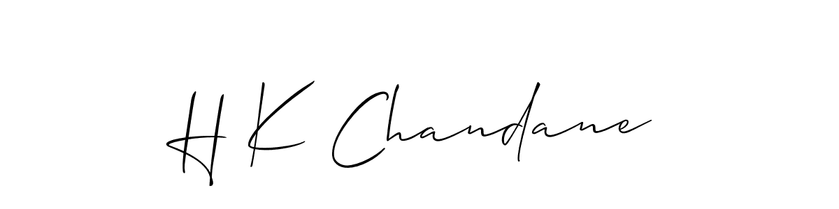 Make a beautiful signature design for name H K Chandane. Use this online signature maker to create a handwritten signature for free. H K Chandane signature style 2 images and pictures png