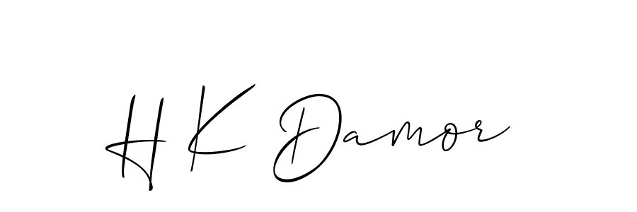 Check out images of Autograph of H K Damor name. Actor H K Damor Signature Style. Allison_Script is a professional sign style online. H K Damor signature style 2 images and pictures png