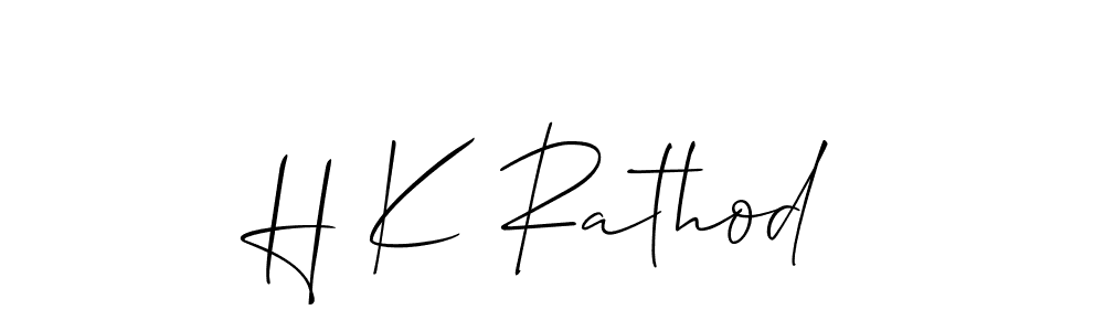 You can use this online signature creator to create a handwritten signature for the name H K Rathod. This is the best online autograph maker. H K Rathod signature style 2 images and pictures png