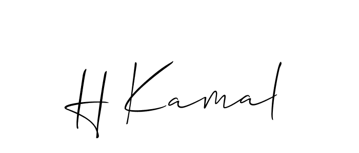 This is the best signature style for the H Kamal name. Also you like these signature font (Allison_Script). Mix name signature. H Kamal signature style 2 images and pictures png