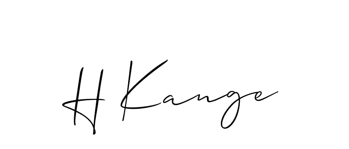 How to Draw H Kange signature style? Allison_Script is a latest design signature styles for name H Kange. H Kange signature style 2 images and pictures png