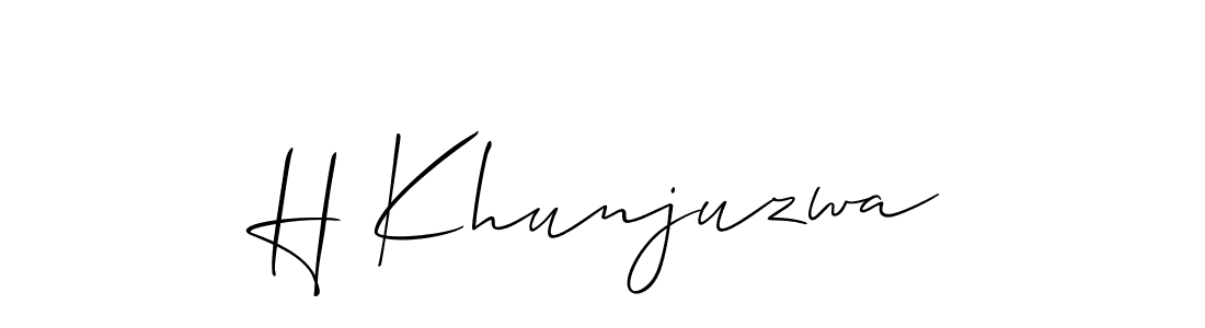 Best and Professional Signature Style for H Khunjuzwa. Allison_Script Best Signature Style Collection. H Khunjuzwa signature style 2 images and pictures png