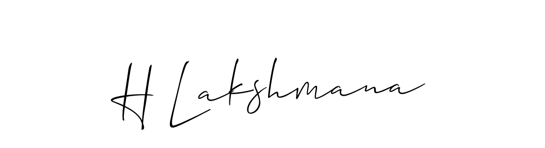 Make a short H Lakshmana signature style. Manage your documents anywhere anytime using Allison_Script. Create and add eSignatures, submit forms, share and send files easily. H Lakshmana signature style 2 images and pictures png