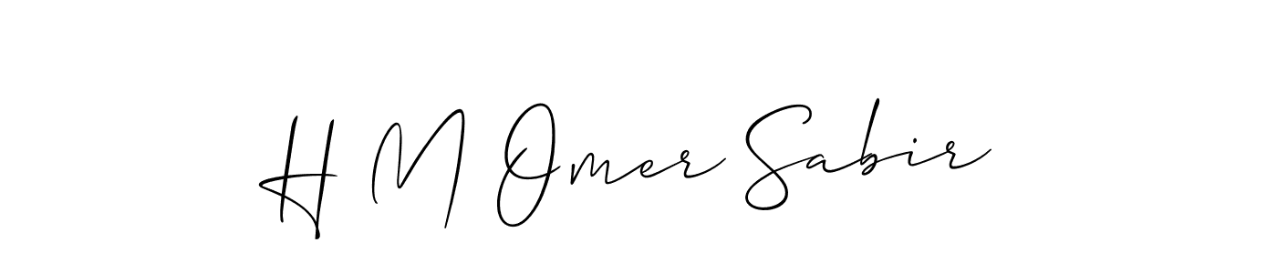 This is the best signature style for the H M Omer Sabir name. Also you like these signature font (Allison_Script). Mix name signature. H M Omer Sabir signature style 2 images and pictures png