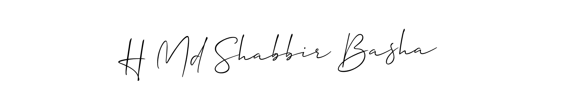 Also You can easily find your signature by using the search form. We will create H Md Shabbir Basha name handwritten signature images for you free of cost using Allison_Script sign style. H Md Shabbir Basha signature style 2 images and pictures png