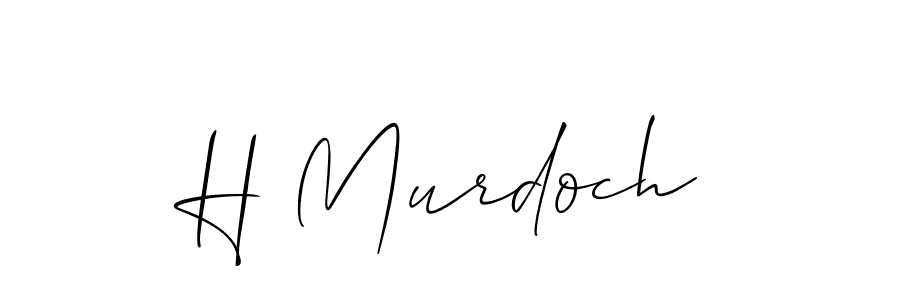 Also we have H Murdoch name is the best signature style. Create professional handwritten signature collection using Allison_Script autograph style. H Murdoch signature style 2 images and pictures png