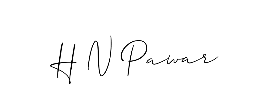 Also we have H N Pawar name is the best signature style. Create professional handwritten signature collection using Allison_Script autograph style. H N Pawar signature style 2 images and pictures png