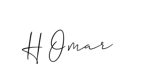 Best and Professional Signature Style for H Omar. Allison_Script Best Signature Style Collection. H Omar signature style 2 images and pictures png