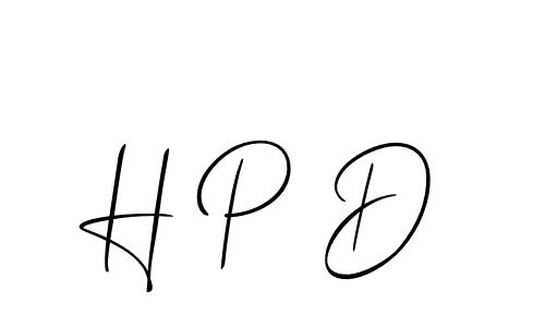 The best way (Allison_Script) to make a short signature is to pick only two or three words in your name. The name H P D include a total of six letters. For converting this name. H P D signature style 2 images and pictures png