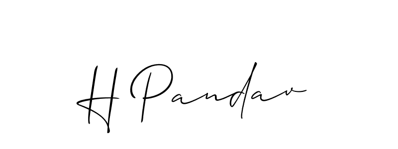 H Pandav stylish signature style. Best Handwritten Sign (Allison_Script) for my name. Handwritten Signature Collection Ideas for my name H Pandav. H Pandav signature style 2 images and pictures png