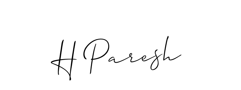 if you are searching for the best signature style for your name H Paresh. so please give up your signature search. here we have designed multiple signature styles  using Allison_Script. H Paresh signature style 2 images and pictures png