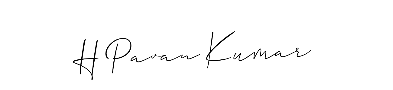 H Pavan Kumar stylish signature style. Best Handwritten Sign (Allison_Script) for my name. Handwritten Signature Collection Ideas for my name H Pavan Kumar. H Pavan Kumar signature style 2 images and pictures png