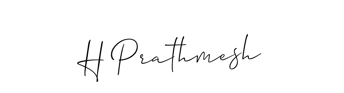 You should practise on your own different ways (Allison_Script) to write your name (H Prathmesh) in signature. don't let someone else do it for you. H Prathmesh signature style 2 images and pictures png