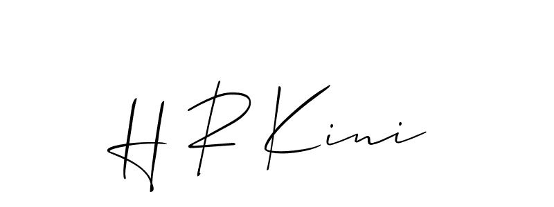 Best and Professional Signature Style for H R Kini. Allison_Script Best Signature Style Collection. H R Kini signature style 2 images and pictures png