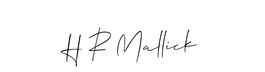 How to Draw H R Mallick signature style? Allison_Script is a latest design signature styles for name H R Mallick. H R Mallick signature style 2 images and pictures png