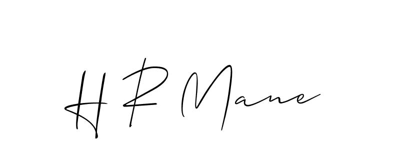 Best and Professional Signature Style for H R Mane. Allison_Script Best Signature Style Collection. H R Mane signature style 2 images and pictures png