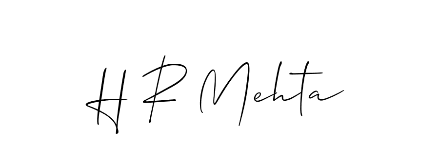 Best and Professional Signature Style for H R Mehta. Allison_Script Best Signature Style Collection. H R Mehta signature style 2 images and pictures png