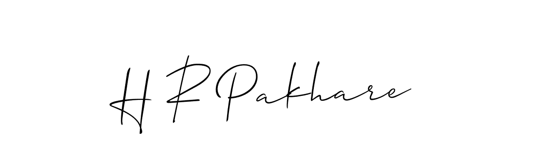 Make a short H R Pakhare signature style. Manage your documents anywhere anytime using Allison_Script. Create and add eSignatures, submit forms, share and send files easily. H R Pakhare signature style 2 images and pictures png