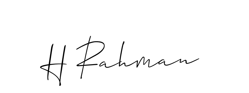 H Rahman stylish signature style. Best Handwritten Sign (Allison_Script) for my name. Handwritten Signature Collection Ideas for my name H Rahman. H Rahman signature style 2 images and pictures png