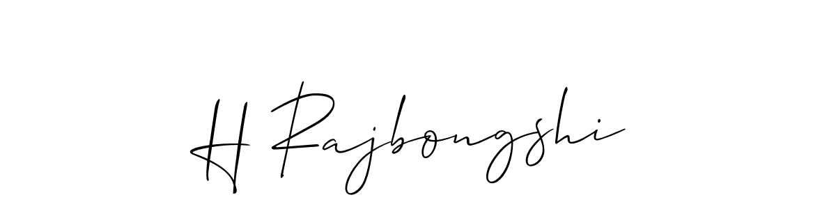 if you are searching for the best signature style for your name H Rajbongshi. so please give up your signature search. here we have designed multiple signature styles  using Allison_Script. H Rajbongshi signature style 2 images and pictures png