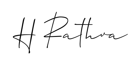 Explore multiple handwriting variations for H Rathva including this stunning Allison_Script design. Free to use across all platforms. H Rathva signature style 2 images and pictures png