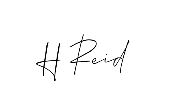 Make a short H Reid signature style. Manage your documents anywhere anytime using Allison_Script. Create and add eSignatures, submit forms, share and send files easily. H Reid signature style 2 images and pictures png