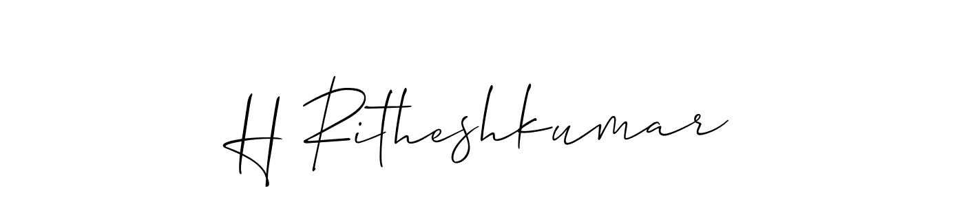 See photos of H Ritheshkumar official signature by Spectra . Check more albums & portfolios. Read reviews & check more about Allison_Script font. H Ritheshkumar signature style 2 images and pictures png