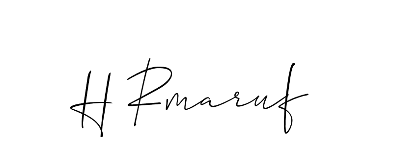 How to Draw H Rmaruf signature style? Allison_Script is a latest design signature styles for name H Rmaruf. H Rmaruf signature style 2 images and pictures png